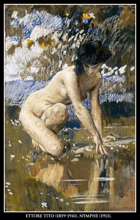 adhemarpo:  Ettore Tito (1859-1941) - Nymphe (1913)