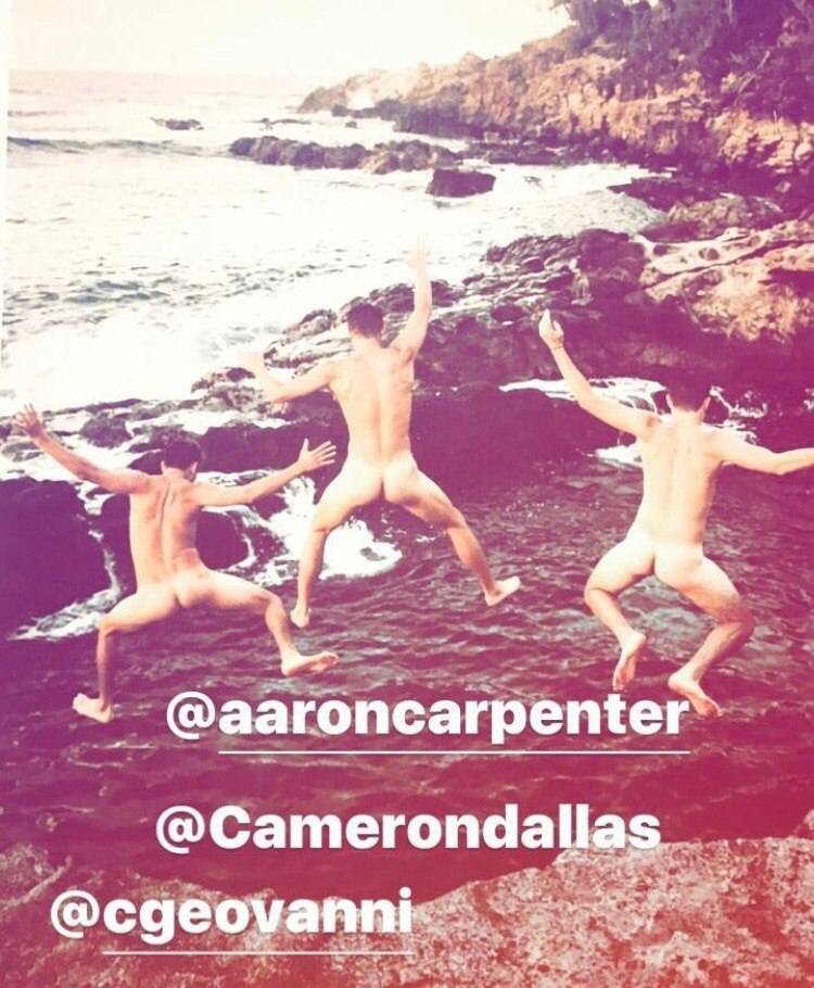 nkdndfms:Aaron Carpenter, Cameron Dallas and Chris Gonzalez