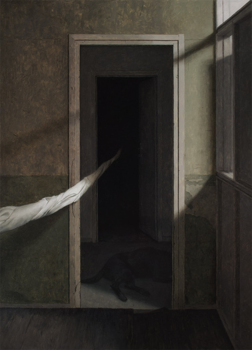 draganbibin: Pull Dragan Bibin Oil on panel, 30x40 inches Once I woke up in the middle of the night,