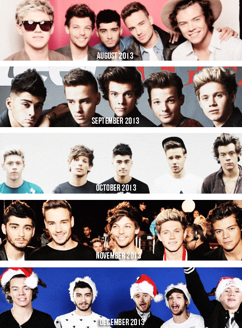  One Direction's Evolution Of Their Whole Career Years (September2010 - December 2013)Inspired by (x) and (x)   