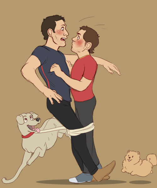 checkertheflag: a 100 & 1 Dalmatians AU??? yeah fight me also yes, i gave nando a pomeranian fIG