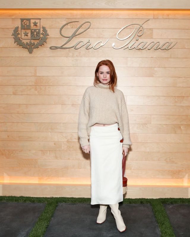 Here is Madelaine Petsch who I almost posted yesterday because she was at a Swarovski event and frankly looked hotter than 