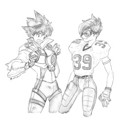 vio09: OVERWATCH X EYESHIELD21  + color scheme 