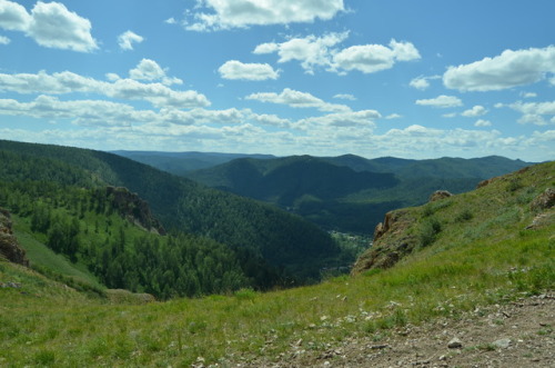 Climbing the mountain.