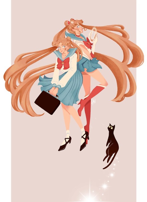 Otro de mis bocetos fanarts de sailor moon que lo he digitalizado ♥