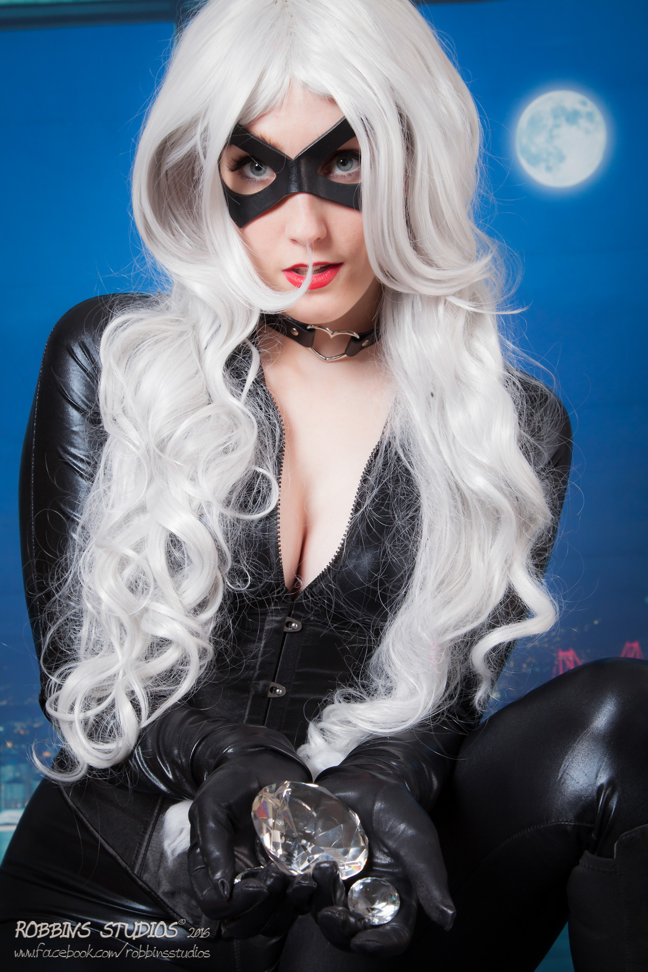 from my old black cat set, I did a really bad job on the mask, the wig is a shake-n-go