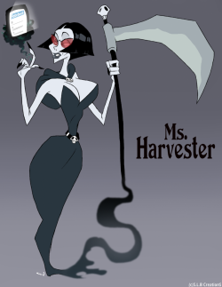 slbcreations:  Ms.Harvester by ~SLB-CreationS Some day everyone will appear in her contact list … even if you don’t want.  She can rape&hellip;reap me anytime!