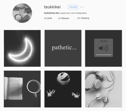 haikyuu!! aesthetic instagram profile (3/??)tsukishima kei