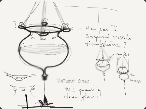 As always, I have a ton of ideas spinning around in my head…
I met with glass artist Amanda McDonald yesterday about the vessels we’re going to make for my next drawing device. If all goes according to plan, it’s going to be ahhhhmazing!
We’re doing...