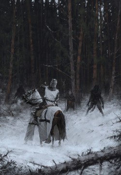 morbidfantasy21: Samogitia 1409 – fantasy/horror concept by Jakub Rozalski   Join the Order, they said. It will be fun, they said!  