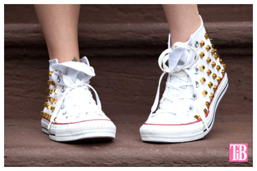 doityourselfproject:  DIY STUDDED CONVERSE  