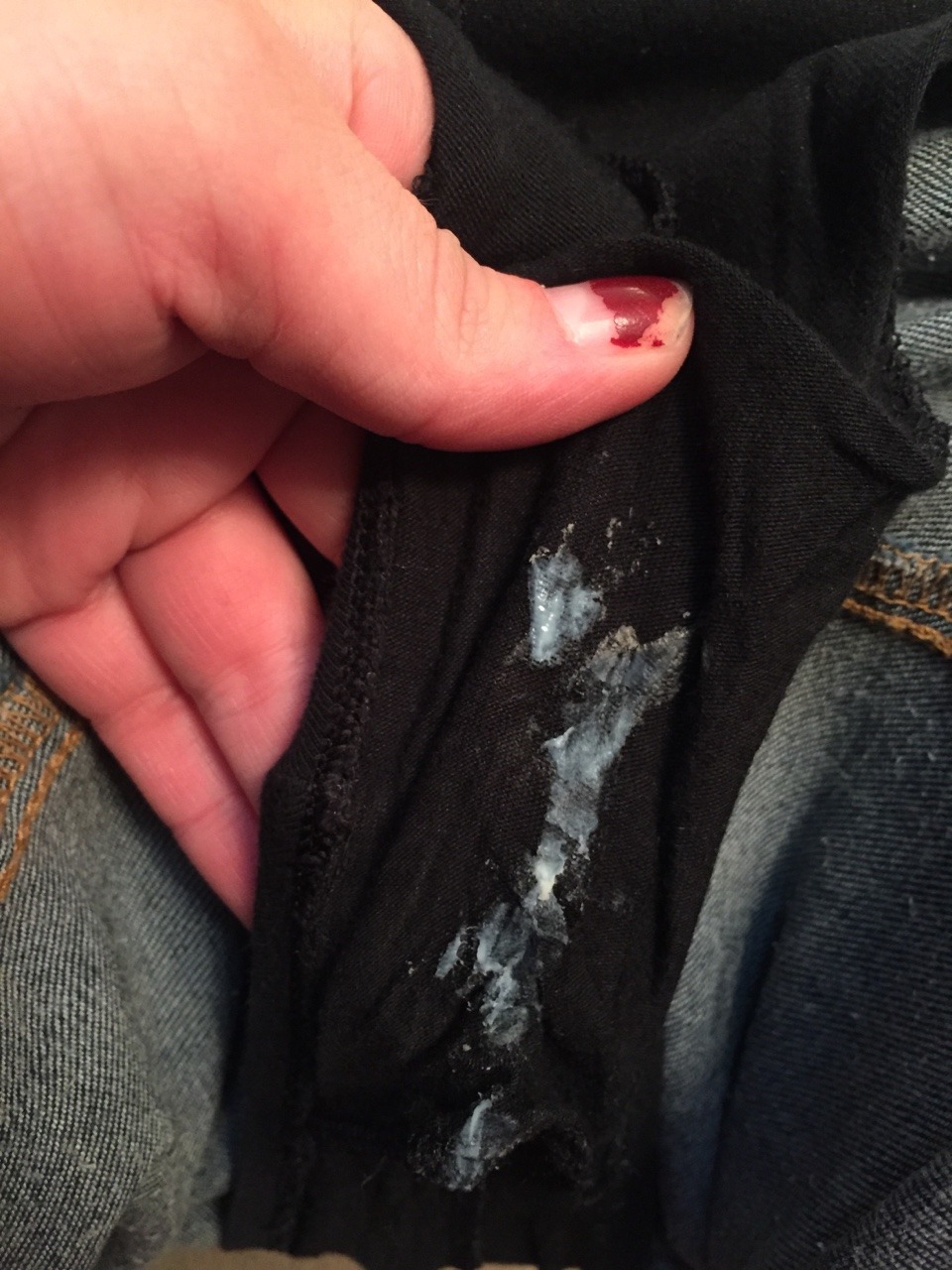 latina-panties:  Trying clothes on all day has me very wet