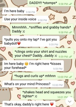 prinxess-kink:  Sometimes your little one