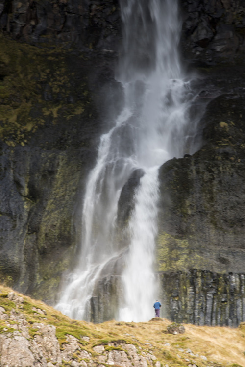 icelandicphoto - Bjarnafoss waterfall falls down 80 meters from...