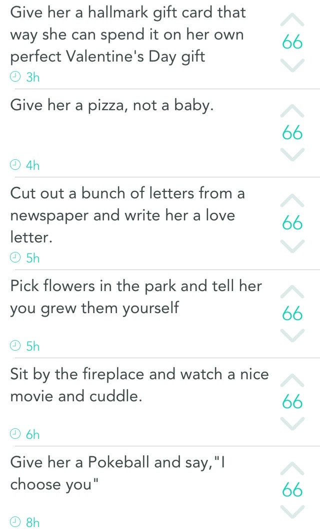 cartel:  Last Minute Valentines Day Ideas by Yik Yak