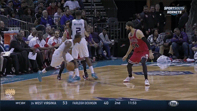 wewantbalance:  Mirotic Getting worked by Kemba.  He picked it up soon after this play. While Tom Thibodeau recently proclaimed “Noah, Gibson and Gasol as superior players”; none of them possess the upside Mirotic does in the upcoming years. (especially