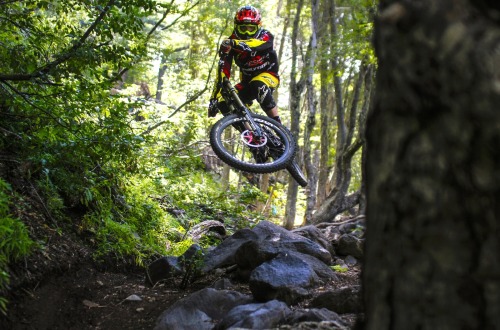 einerundesache:  CousCous riding Nevados de Chillan in Chile. Pic by Claudio Olguin