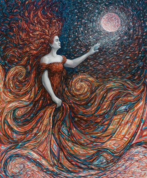 Lunar Eclipse / Artist: Eduardo Rodríguez Calzado / Oil on Canvas / 120 x 100 cm. / 2014