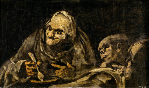 dappledwithshadow:  9 of the 15 “Black Paintings” that covered the walls of Goya’s home.  The Black Paintings (Spanish: Pinturas negras) is the name given to a group of fourteen paintings by Francisco Goya from the later years of his life, likely