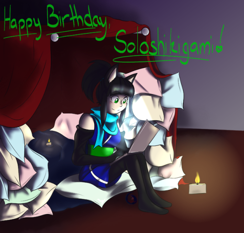 soloshikigami: Happy Birthday Solo! I hope you get the best of wishes. I felt bad for having missed 