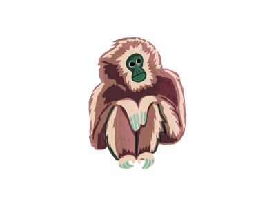 otterlogic:Some orangutans and gibbons I’ve drawn recently. Go primates! 
