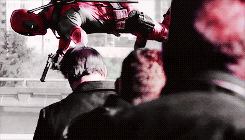 dracomartell:  Me? I’m Deadpool, “The Merc with a Mouth.” Good shots and bad