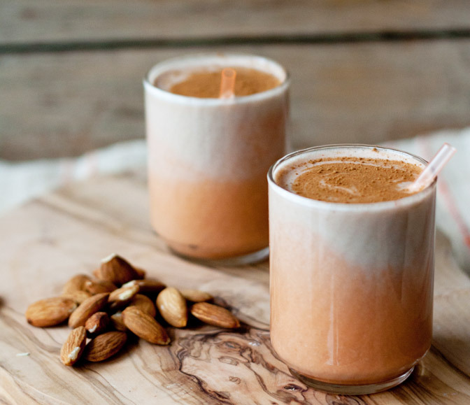 happyvibes-healthylives:  Banana &amp; Carrot Almond Milk