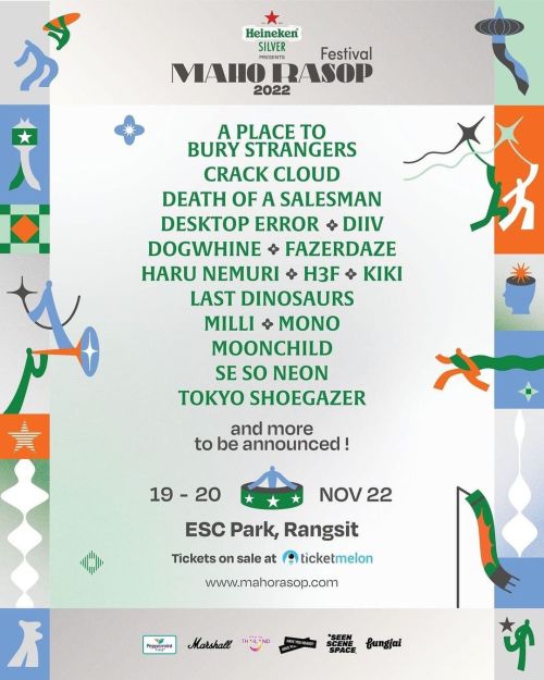 We will be touring Asia in November including playing @mahorasopfestival In Bangkok! More info coming: Repost • @mahorasopfestival ⚡️Our exciting first line-up is here! ⚡️
These are only the first 16 from 30+ incredible artists to join the line-up....