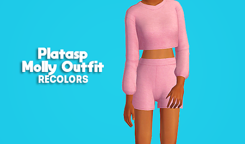 linacheries: [ts2] Platinumaspiration Molly Outfit - recolors I’m so happy I finally have time