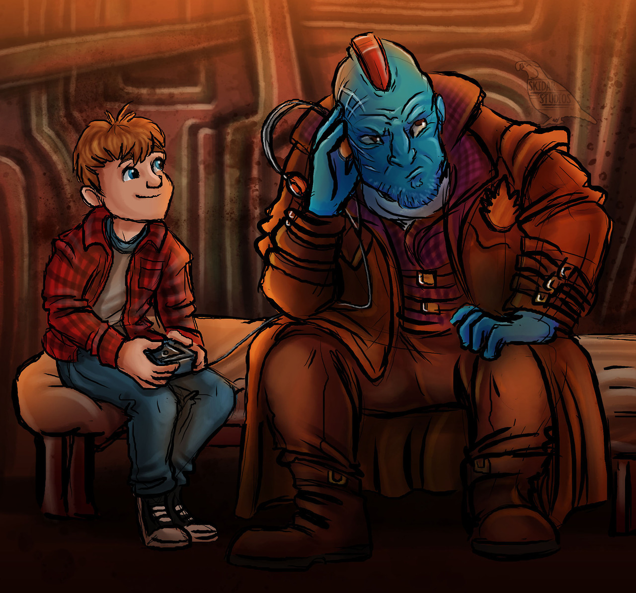 skidar: Fool things Peter letting Yondu listen to his walkman for the first time