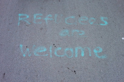 myartfulmoment:  ‘ Refugees are welcome ‘