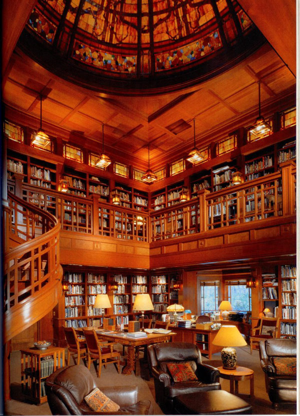 Studious room (George Lucas’ library at Skywalker Ranch, California)