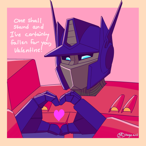 kagebros:Some good G1 Oppy Valentines for y’all since I love him dearly. All with some G1 references