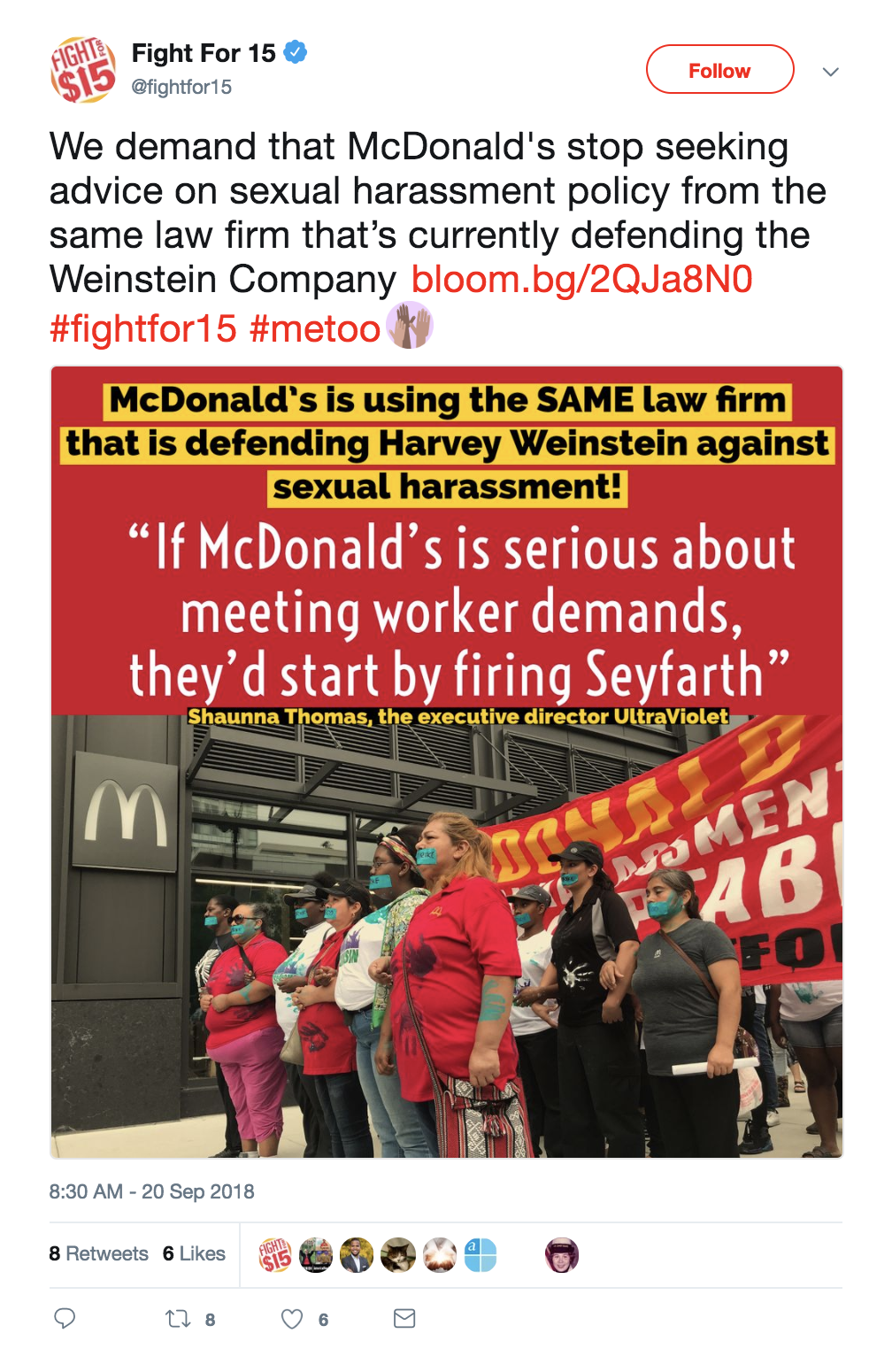 mediamattersforamerica:  On Tuesday, September 18, McDonald’s workers in 10 cities