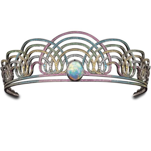 We all could use more rainbows in our livesThe Black Rainbow Tiara by Solange Azagury-Partridge. A