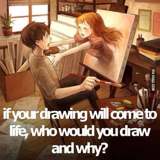 Just for the fun of it, give it a try. Write in the comments below who or what character