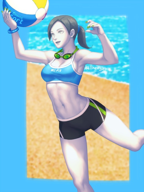 fandoms-females:  TMG #3 - Watch Out For The Spike ( summer_wii_fit_trainer_by_bellhenge )   <3