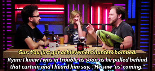 ryanismyfave:  The AH crew teamed up to bombard Ryan on The Patch #66 This plan was
