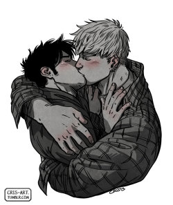 cris-art:  “Hug and kiss”. I hope you like it! 