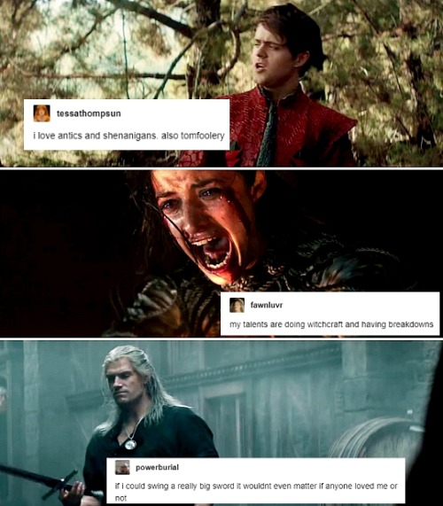 iwouldvebeendrake01:  the witcher + text posts