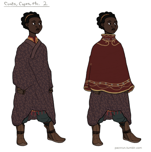 pacnrun: Some outfit concepts for my Daggerfall hero, Samayah. Since Daggerfall is pre-Morrowind and