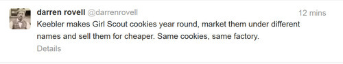 thaunderground:   you mean to tell me I can could have thin mint girl scout cookies all year long? News to me.      Which ones are the thin mints? 