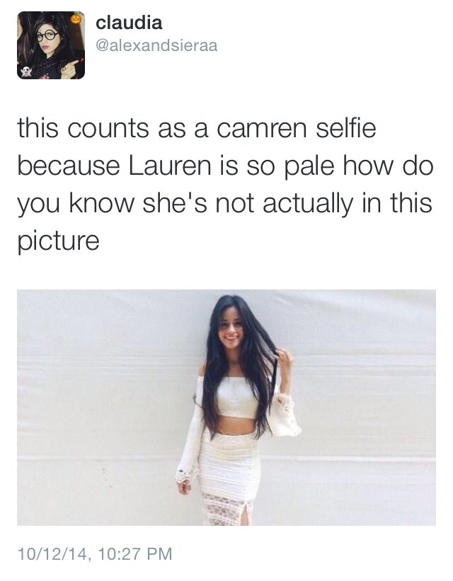 dinahshashtag:  a-warrior-movin-on:  #CamrenShippersLogic  Damn 