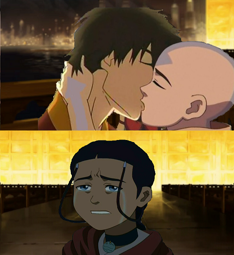 threesome-with-sasuke-and-zuko:  Here is Korra Kissing Meme part 2! :) 