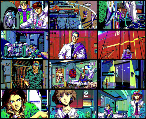 videogamesdensetsu: J·E·S·U·S II / ジーザスII (PC-8801 - Enix - 1991)Artists:The credits are not very clear (”artwork” is sometimes used for in-game illustrations) but it seems that  Shintarō Majima  was the main graphic designer. Shintarō