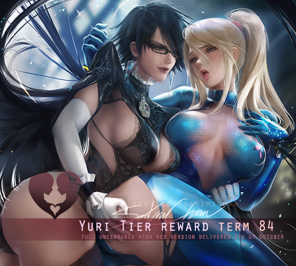 sakimichan:  Samus X Bayonetta fro this term &lt;3back to the classics &lt;3