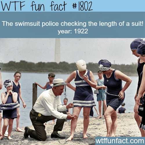 wtf-fun-factss:  The swimsuit police - WTF fun facts