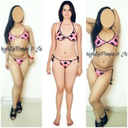 pooja4john:  One more gift from the follower….shooted it for u guys…thanks for such a hot gift….hope she is justifing this gifted bikini..