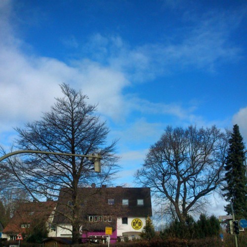 Same House As Often In My Pics (on My Commute), But With Blue #sky :) #bvb #Dortmund 2.4.15 (en An Der