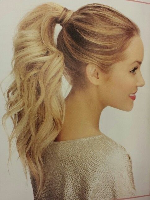 Gorgeous, thick, blonde ponytail hairstyle If you want great hairstyles like this, make sure you are